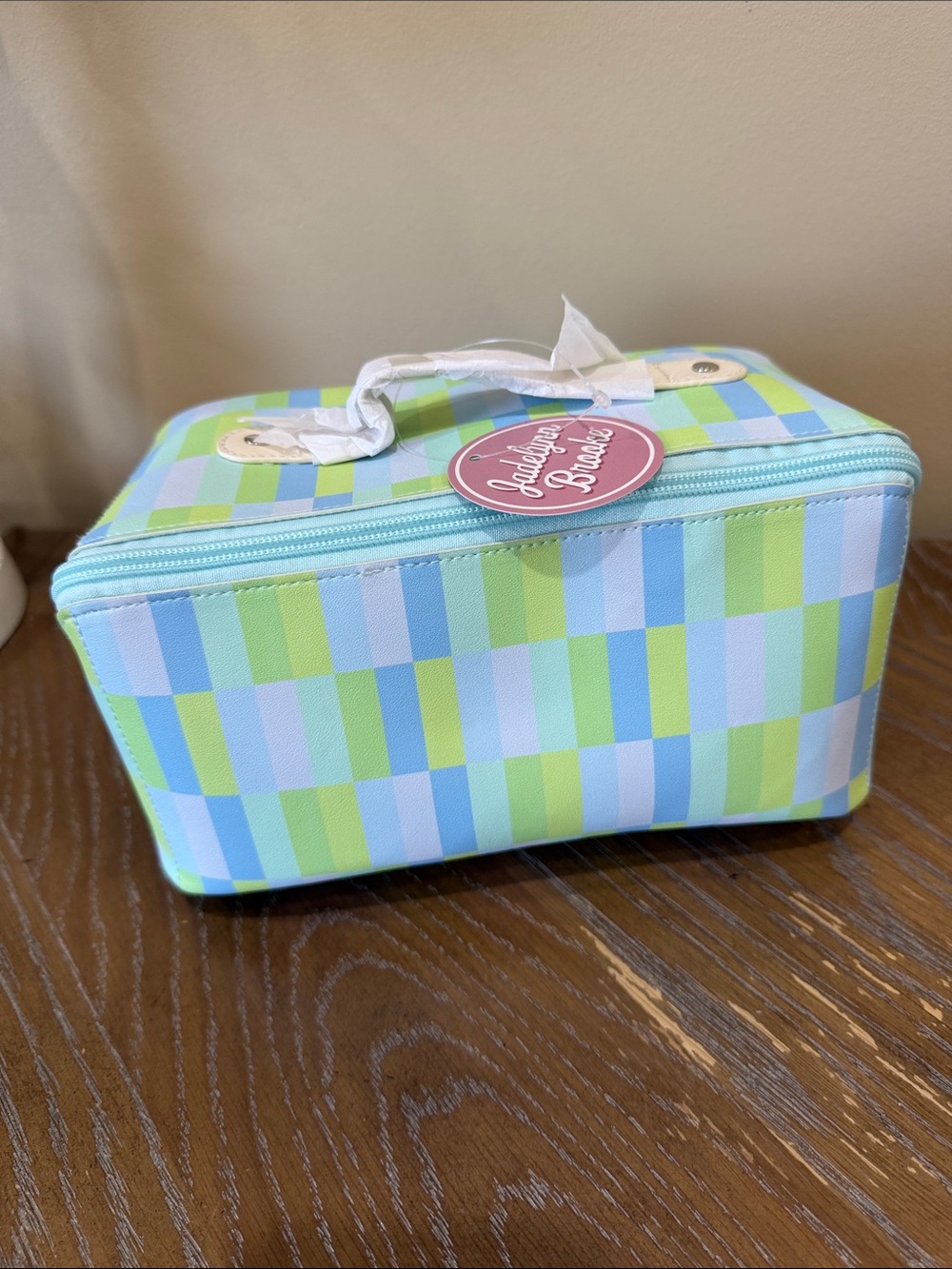 Jadelynn Brooke Hold All Watercolor Cosmetic Case - Blue & Green